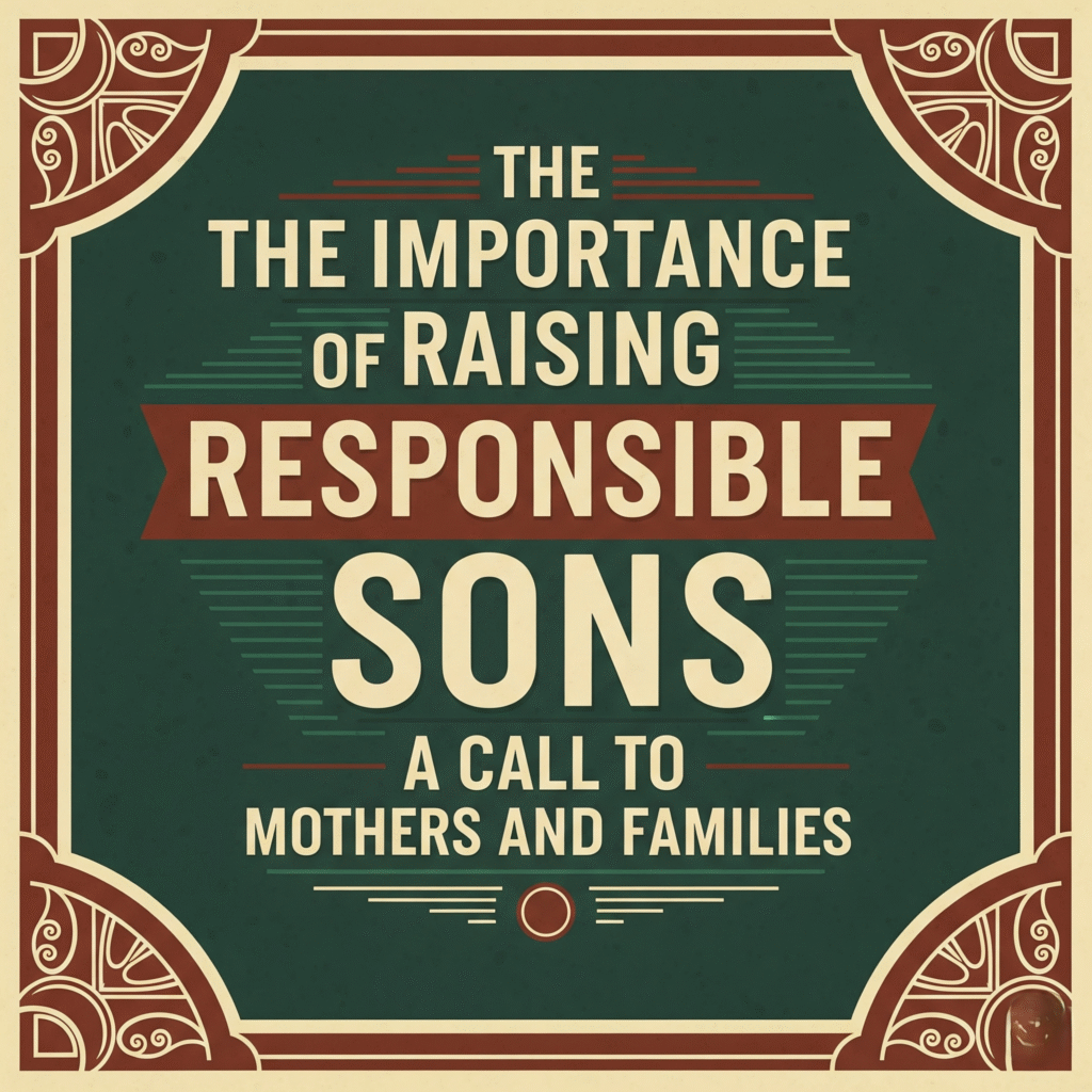 The Importance of Raising Responsible Sons